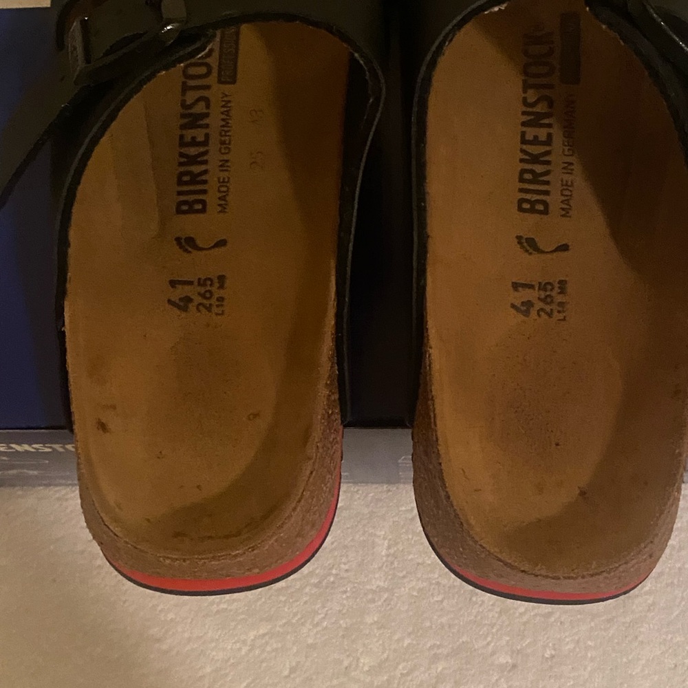 Birkenstock Unisex‎ Arizona Super Grip Birko-Flor Sandals Size M8.5/W10.5 Black - Picture 5 of 6